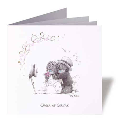 Me to You Bear Personalised Order of Service Per 20 £84.99